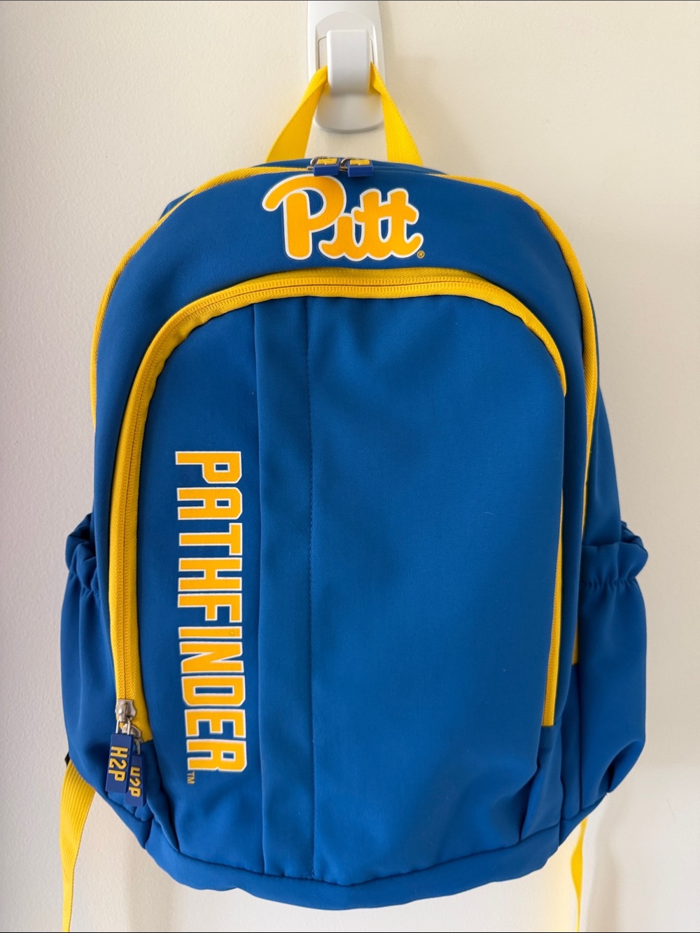Pitt Panthers H2P Blue Gold Backpack University of Pittsburgh School Bag
